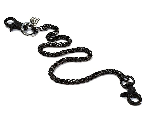 Ruth&Boaz Spiral With 3 Clasp Stainless Steel Wallet Chain